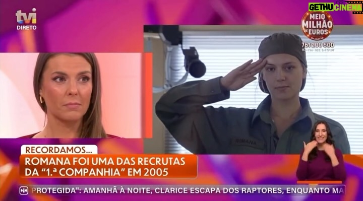 Romana - 1.2K Likes - 🫡 A nova edição da 1.ª Companhia estreou ontem e eu vou fazer parte do painel de comentadores 🪖 Curiosos? 👀 
Ontem, recordámos juntos a minha passagem pela 1.ª edição deste reality tão especial, em 2005! 💪 Quem se lembra? 🪖 
Há 20 anos atrás, a minha experiência na @primeiracompanhiatvi foi incrível!! Intensa, desafiante, com sangue, suor, lágrimas e também muitas gargalhadas 🥹 Superação!! Responsabilidade, companheirismo, espírito de corpo, confiança, humildade, foram algumas coisas que aprendi 🙏 Sou grata por tudo ✨Boa sorte aos novos recrutas!
•
#romana #tvi #primeiracompanhia #1companhia #tropavip