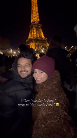 Rupal Yadav Instagram - Bachpan mein mazak-mazak mein bolti thi “bade hoke Paris jaungi”🥹🗼

#grateful #paris #effieltower