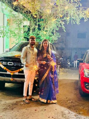 Rutuja Jadhav Instagram - ✨Festive vibes only!!!!✨Happy Diwali 🪔✨❤️‍🔥