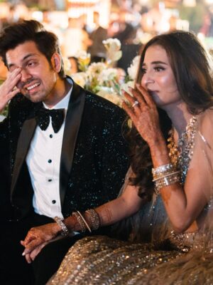 Rutvi Bhatt Instagram - Exactly one year ago — I married the love of my life 💍
All my life I remember making a wish on my birthday, when I saw 11:11 or whenever I visited temples but I don’t ever remember asking for you or a partner but…
Somehow god had a plan — he gave me you and you made all my wishes come true! 💕
I love you my jaan, you are truly the best blessing from god— my soulmate 🫶
Can’t wait to spend the rest of my life laughing and loving you🧿
.
.
.
#sangeet #wedding #couples #love #relationship #shaadi #longdistance #relationship