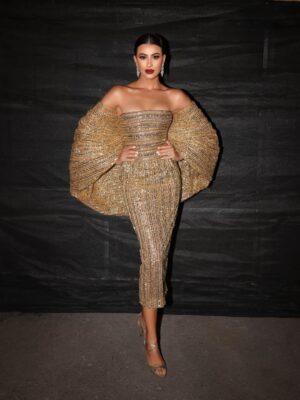 Rym Breidy Instagram - My look for @joyawards 
#styledbyced @cedrichaddad 
Dress @georgeshobeika 
💎 @chopard 
Hair @georgeselmendelek 
Makeup @rehamkhalifaa  @charlottetilburyarabia 
📸 @lea.khneisser