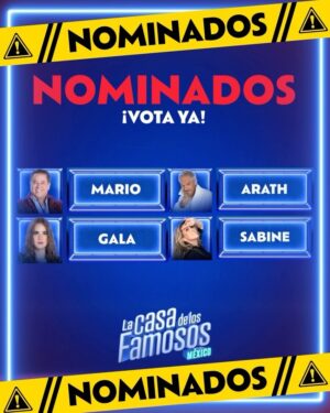 Sabine Moussier Instagram - Así queda la placa de nominados rumbo a la quinta eliminación de #LaCasaDeLosFamososMx 🏠 ¡Vota y salva a tu favorito! (link en stories)