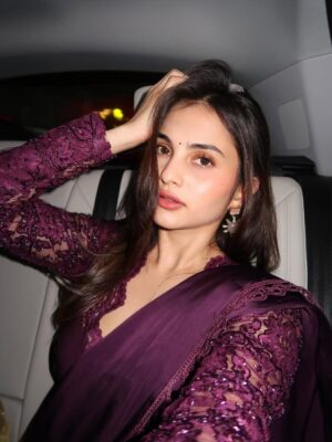 Sai Ramya Pasupuleti Instagram - My favorite glow season is here again ✨ 💜
Wearing: @apeksha_the_label_