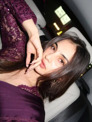 Sai Ramya Pasupuleti Instagram - My favorite glow season is here again ✨ 💜
Wearing: @apeksha_the_label_