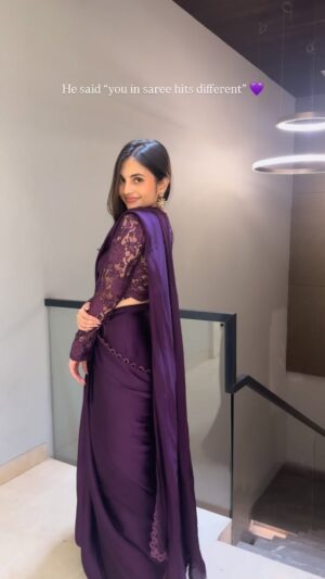 Sai Ramya Pasupuleti Instagram - one compliment and now I’m in my saree supremacy era ✨🥰
Wearing @apeksha_the_label_
#reelsindia #telugu
