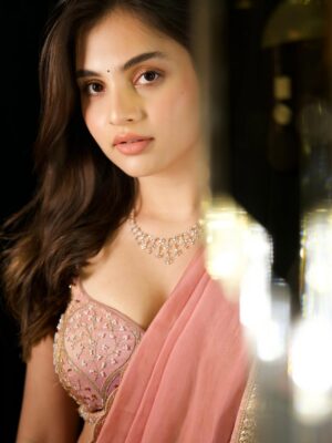 Sai Ramya Pasupuleti Instagram - Just a girl in her pink lehenga💕🌸
Wearing: @apeksha_the_label_ 
Shot by: @robseye_photography 
Shot at : @surreal.verse