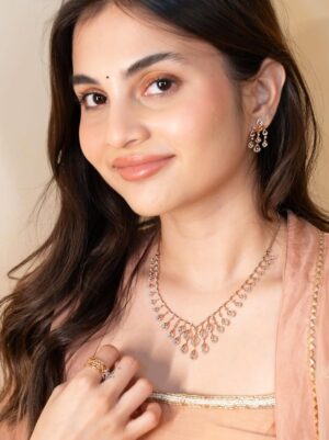 Sai Ramya Pasupuleti Instagram - Leveling up my sparkle game with Astra by @orrajewellery! ✨ 
These designs are super versatile works for cocktail nights, festive fits, gifting someone special or even spoiling yourself (because why not? 😏)

The best part? It’s made for first-time diamond buyers with super easy 0%* interest EMI options that make owning your glow stress free 💎 

So whether you’re styling, celebrating or just treating yourself, Astra has the shine to match every mood 💫 

#ORRAJewellery #ADiamondDestination #finejewellery