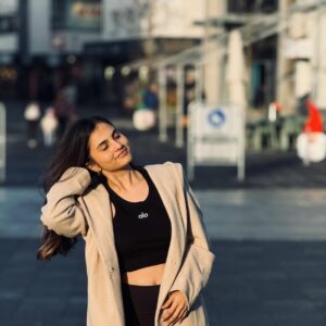 Sai Ramya Pasupuleti Instagram - European winters were always on my bucket list. Now I’m literally living the Pinterest board 🤍
 Here with @lufthansa to explore Frankfurt, Germany! 
Can’t wait to share my entire experience w you all❤️❤️

#Lufthansa #LufthansaHyderabadToFrankfurt
#HyderabadToEurope #FlyDirectToEurope #LufthansaFrankfurtToHyderabad
#LufthansaPremiumEconomyClass 
#LufthansalnFlightEntertainment #LufthansalnFlightMeals
@visitfrankfurt #visitfrankfurt