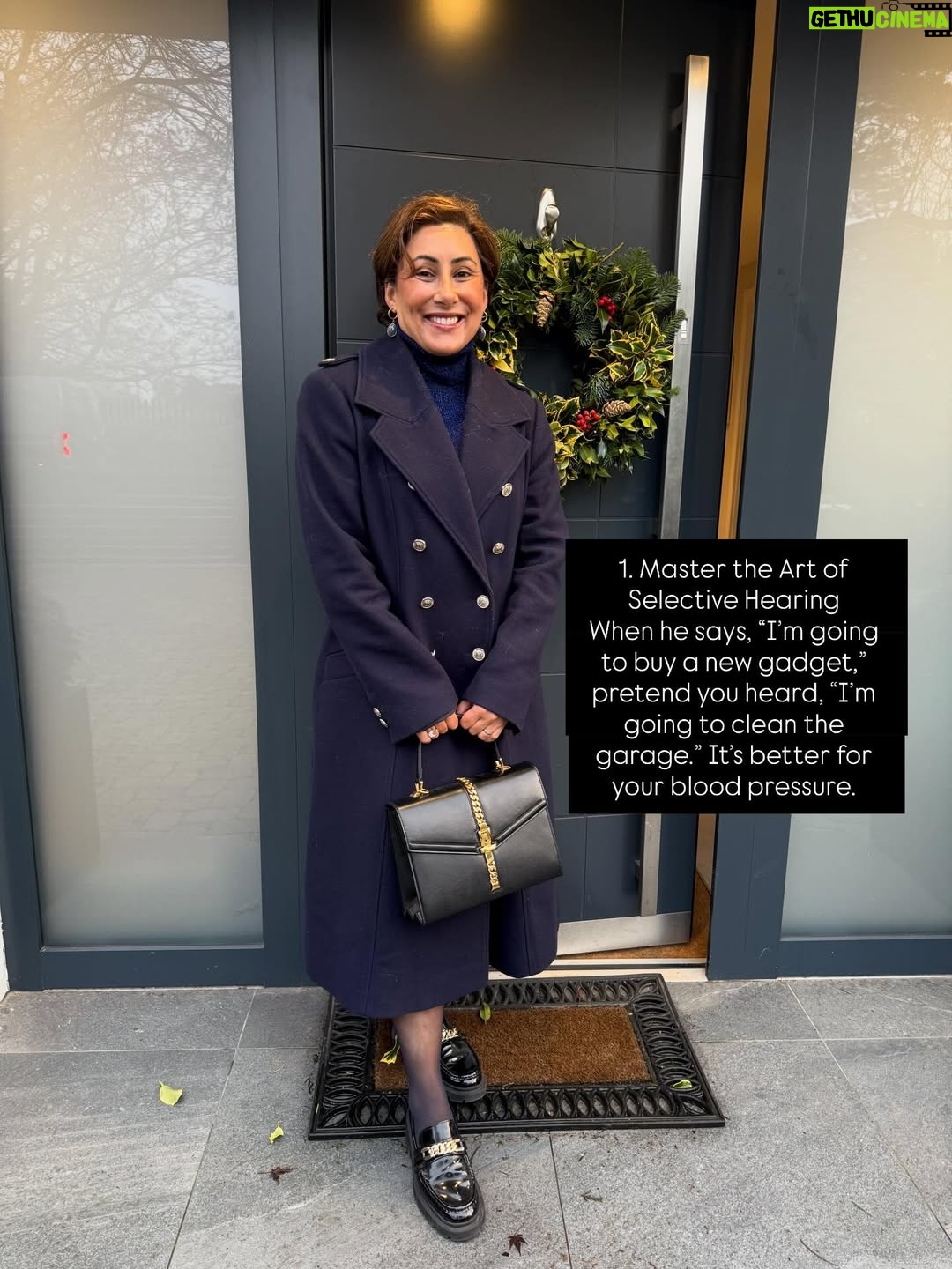 Saira Khan - 1.9K Likes - 21yrs married today. Celebrations @thewolseley. Kids have cottoned on we like to celebrate so want to tag along 🤣! A stroll through London all lit up was perfect. 

Hope you enjoy my tongue in cheek tips for a happy marriage… would love to hear your tips and suggestions!