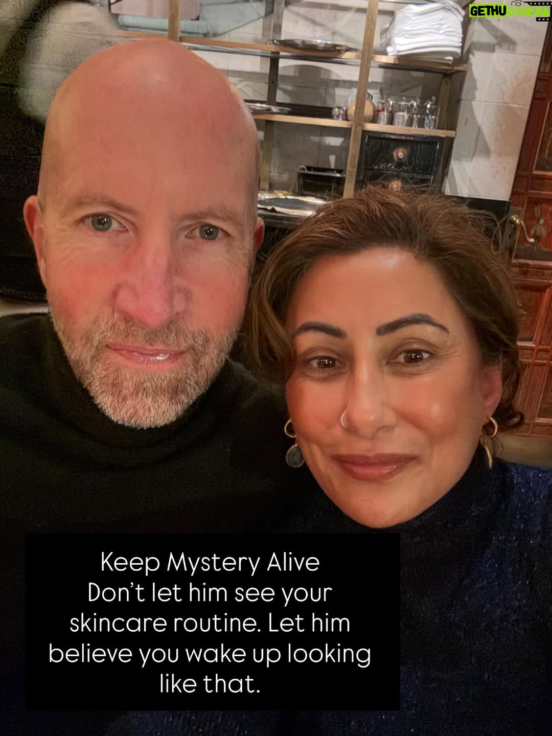 Saira Khan - 1.9K Likes - 21yrs married today. Celebrations @thewolseley. Kids have cottoned on we like to celebrate so want to tag along 🤣! A stroll through London all lit up was perfect. 

Hope you enjoy my tongue in cheek tips for a happy marriage… would love to hear your tips and suggestions!