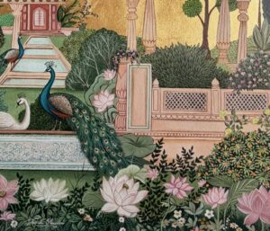 Sakshi Khullar Instagram - About the artwork (last slide )
28āx32ā acrylics on canvas (sold, prints available) #sakshikhullarart #mughalgarden #royalgarden #acrylicpncanvas