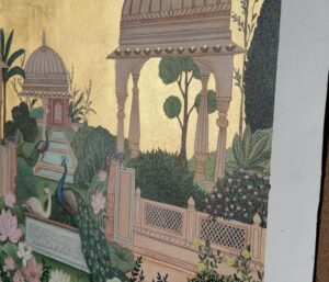 Sakshi Khullar Instagram - About the artwork (last slide )
28”x32” acrylics on canvas (sold, prints available) #sakshikhullarart #mughalgarden #royalgarden #acrylicpncanvas