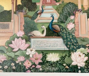 Sakshi Khullar Instagram - About the artwork (last slide )
28”x32” acrylics on canvas (sold, prints available) #sakshikhullarart #mughalgarden #royalgarden #acrylicpncanvas
