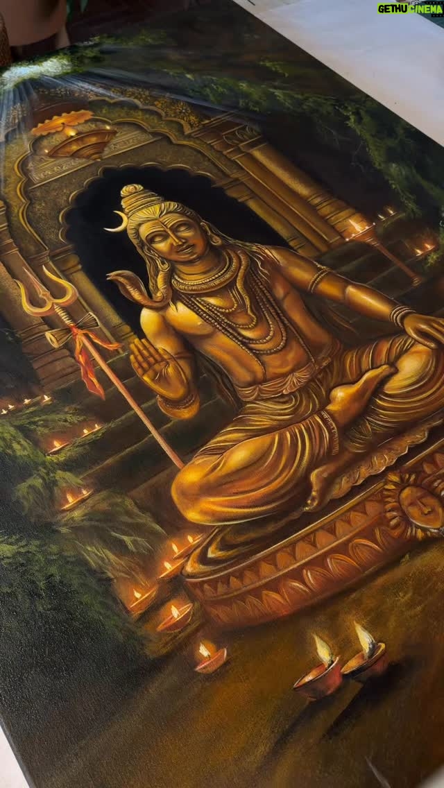 Sakshi Khullar - 144.6K Likes - Acrylics on canvas #commissionedart #shivpainting #omnamahshivaya🙏 #sakshikhullarart