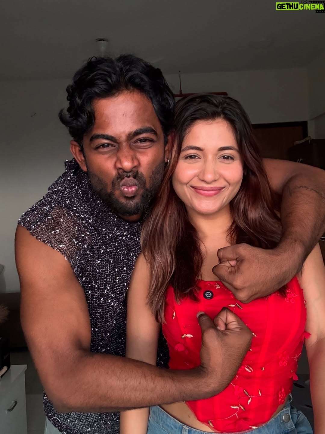Sakshi Shrivas - 246.9K Likes - Happiest birthday to my love, Miss Shrivas ❤️ Cheers to 26 🎉

Thankyou for being such a hardworking and inspiring partner I’ve learned so much because of you ❤️ the love that you give me is pure and i am truly grateful for that 💯💯💯
May God bless you with everything your heart desires  and also you are the cutest ❤️
Baaki ki baat face to face kar Lunga 🤪🤪lobjuuuu ❤️

Guys wish my cutie and send her hearts ❤️❤️❤️❤️ also the more you slide the better it gets 💯🕺🏼. 
 📍- @roofberriesbandra 
#birthday #missshrivas #sakshishrivas #couple #explorer #trend