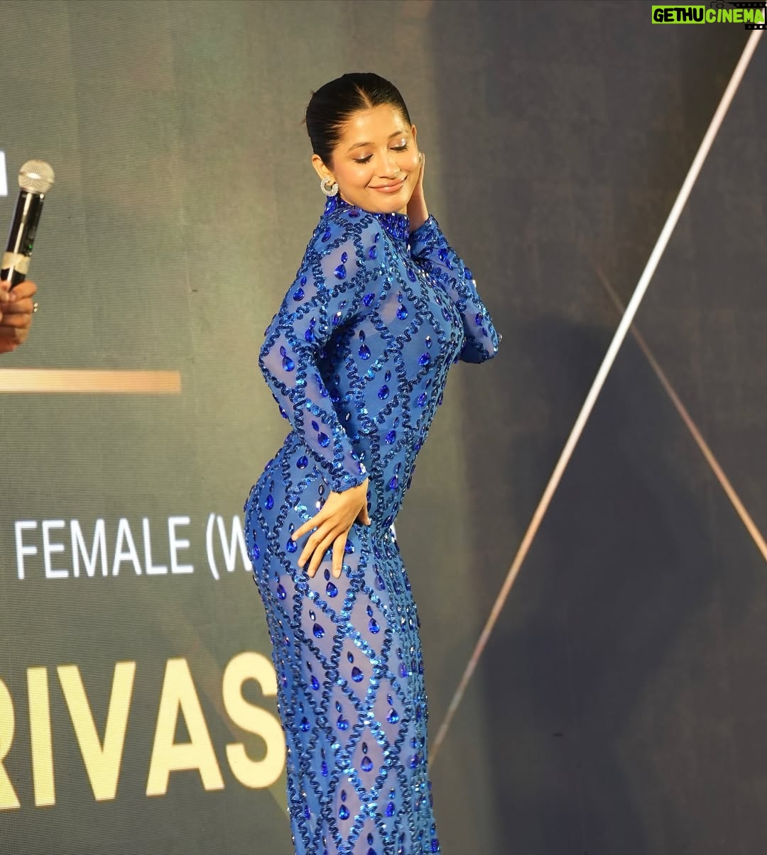 Sakshi Shrivas - 95.9K Likes - Dancing Sensation of the year - 2025 Female ❤️‍🔥
@exhibit_social @exhibitmagazine 

Won this with my baby, @justin_dcruz_  by my side 🥺. Thank you so much for recognising the time and effort I’ve been putting in my content and at last to each one of you who voted for me, it means the world. 🌍