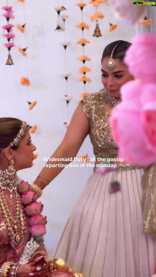 Sakshi sharma - 2.9K Likes - Bridesmaid Duty : all the gossip reporting love at the mandap , baaki sab ruk sakta hai gups nai !! 
#GUTS #indianwedding #bride #bridesmaids #indianbride