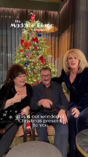 Sally Lindsay Instagram - Tonight is the night for viewers in the UK.
Merry Christmas to you, from us.
The Madame Blanc Mysteries Feature Length Christmas Special, 8pm, @channel5_tv