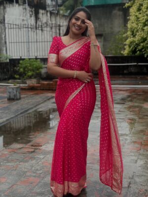 Salma Arun Instagram - 💕… 
Saree @ashas_womens_collection 
Blouse @studio_sushma