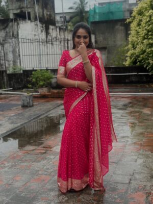 Salma Arun Instagram - 💕… 
Saree @ashas_womens_collection 
Blouse @studio_sushma