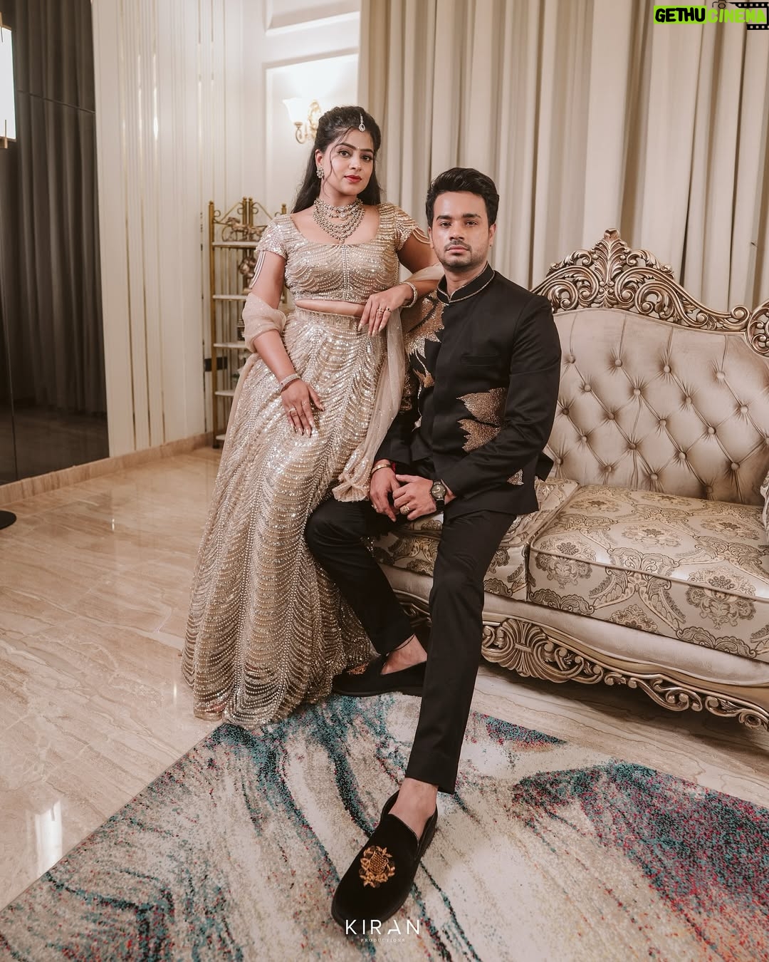 Samata Amin - 16.8K Likes - A night of lights, laughter & love — and that’s when we said action for our real life 🪩❤️🧿

#9-10-2025🧿
Event by @frolix_events_ ✨
Captured by @kiranproductions.in 
Samata outfit @alara.wearyourstory 
Vineeth outfit @mantra.ixe 
Jewellery by @nazakathbyrupsath 
MUAH @kanchanashettymakeupartist @makeupmagicbydeekshashetty 

#vinsam #weddingstory