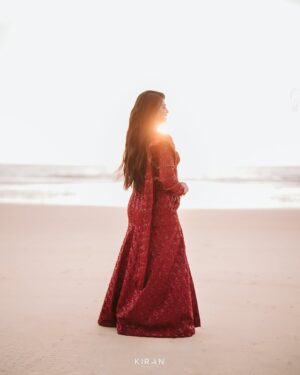 Samata Amin Instagram - A weave of dreams, a shade of love. ❤️
 
Beautiful outfit designed & customise by @alara.wearyourstory ♥️
Jewellery by @nazakathbyrupsath ⭐️
MUA H @kanchanashettymakeupartist @makeupmagicbydeekshashetty 

Captured by @kiranproductions.in 
Location @royaldreams_surathkal 

#samataamin #weddingstory