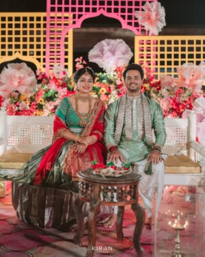 Samata Amin Instagram - The mehendi evening — we danced, we laughed, and made memories for a lifetime. 💚🧿

Captured by @kiranproductions.in 
Event by @frolix_events_ 
Location @royaldreams_surathkal 
Outfit by @mantra.ixe 
Jewellery by @nazakathbyrupsath 
MUAH @kanchanashettymakeupartist @makeupmagicbydeekshashetty 

#vinsam 
#weddingsaga