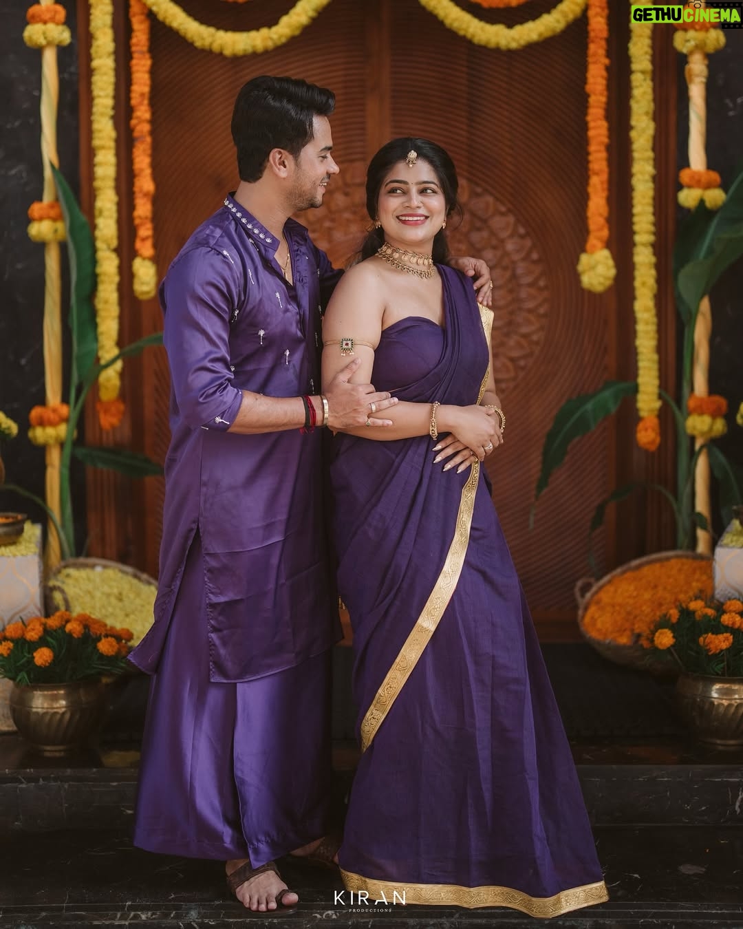 Samata Amin - 28.4K Likes - Haldi — where traditions meet the touch of divinity 🌼💜

Captured by @kiranproductions.in 
Location @royaldreams_surathkal 
Samata outfit @alara.wearyourstory 
Vineeth outfit @mantra.ixe 
Event @frolix_events_ 
Jewellery by @nazakathbyrupsath 
MUAH @makeupmagicbydeekshashetty @kanchanashettymakeupartist 

#vinsam #weddingday #haldi