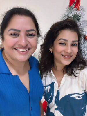 Sana Instagram - After such a long time, finally meeting my sanaa Chachi felt like meeting another mom again 🤍🥹
She’s pure love, genuine at heart, endlessly sweet, and the one who holds her entire family together so beautifully. There's no one like you ♥️♥️♥️♥️♥️♥️ ... Most gorgeous 😍..
The best mom, the best mother-in-law, and the way she takes care of me… I feel so loved.
My sweetest soul, my bangaram 🧿✨
I love you soooo much Chachi ♥️... Thank you for being there for me 🥹♥️🫂