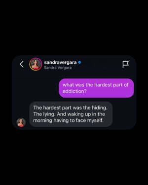 Sandra Vergara Instagram - We DMād Netflix star Sandra Vergara.
Hereās what she shared on addiction, sobriety recovery.
No hype. No preaching. Just truth.
Which answer landed with you?
š¤
More conversations like this coming.
#soberrenewal #addiction #sober
#addictionrecovery #sobriety