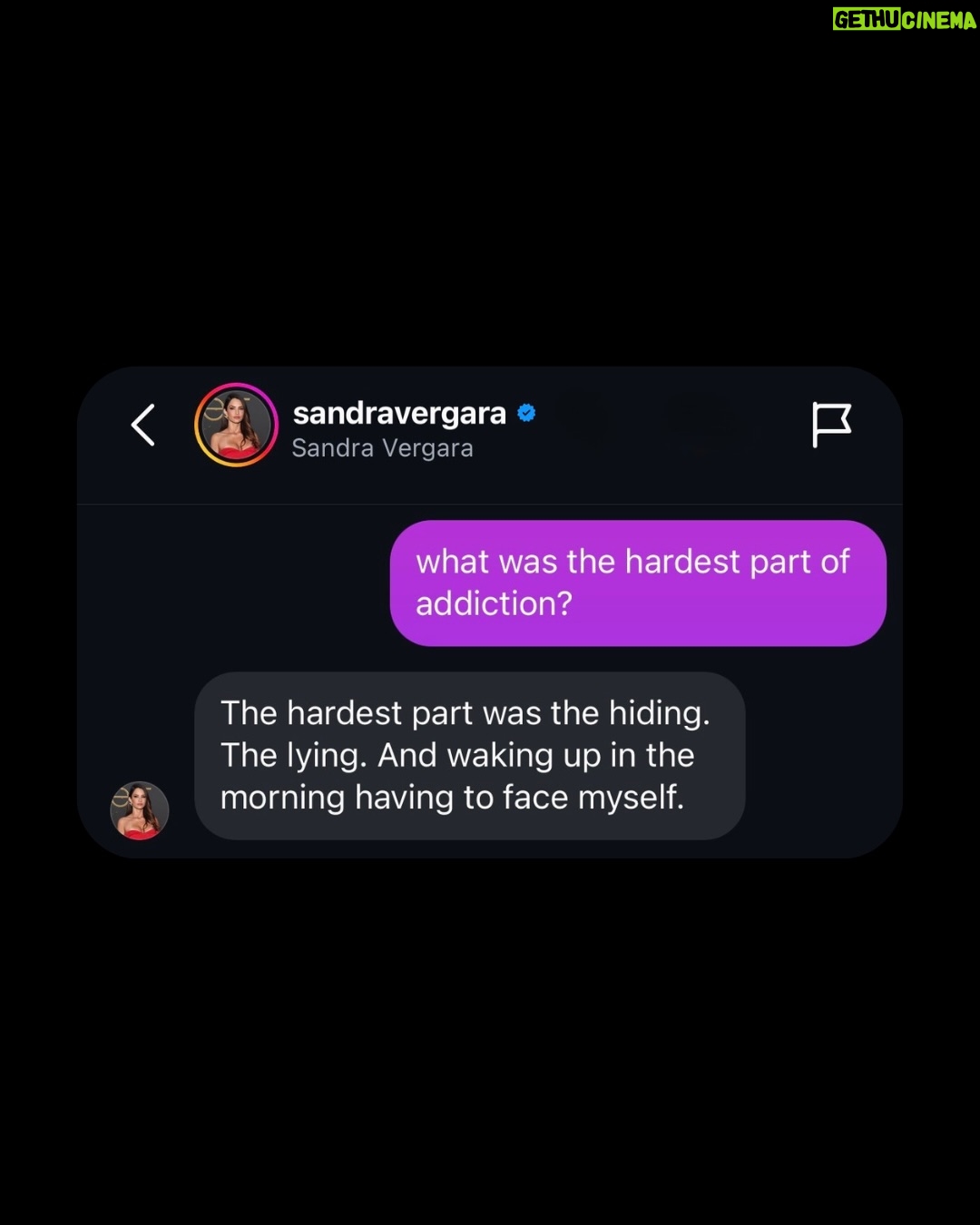 Sandra Vergara - 407 Likes - We DM’d Netflix star Sandra Vergara.

Here’s what she shared on addiction, sobriety   recovery.

No hype. No preaching. Just truth.

Which answer landed with you?

🤍

More conversations like this coming.

#soberrenewal #addiction #sober
#addictionrecovery #sobriety