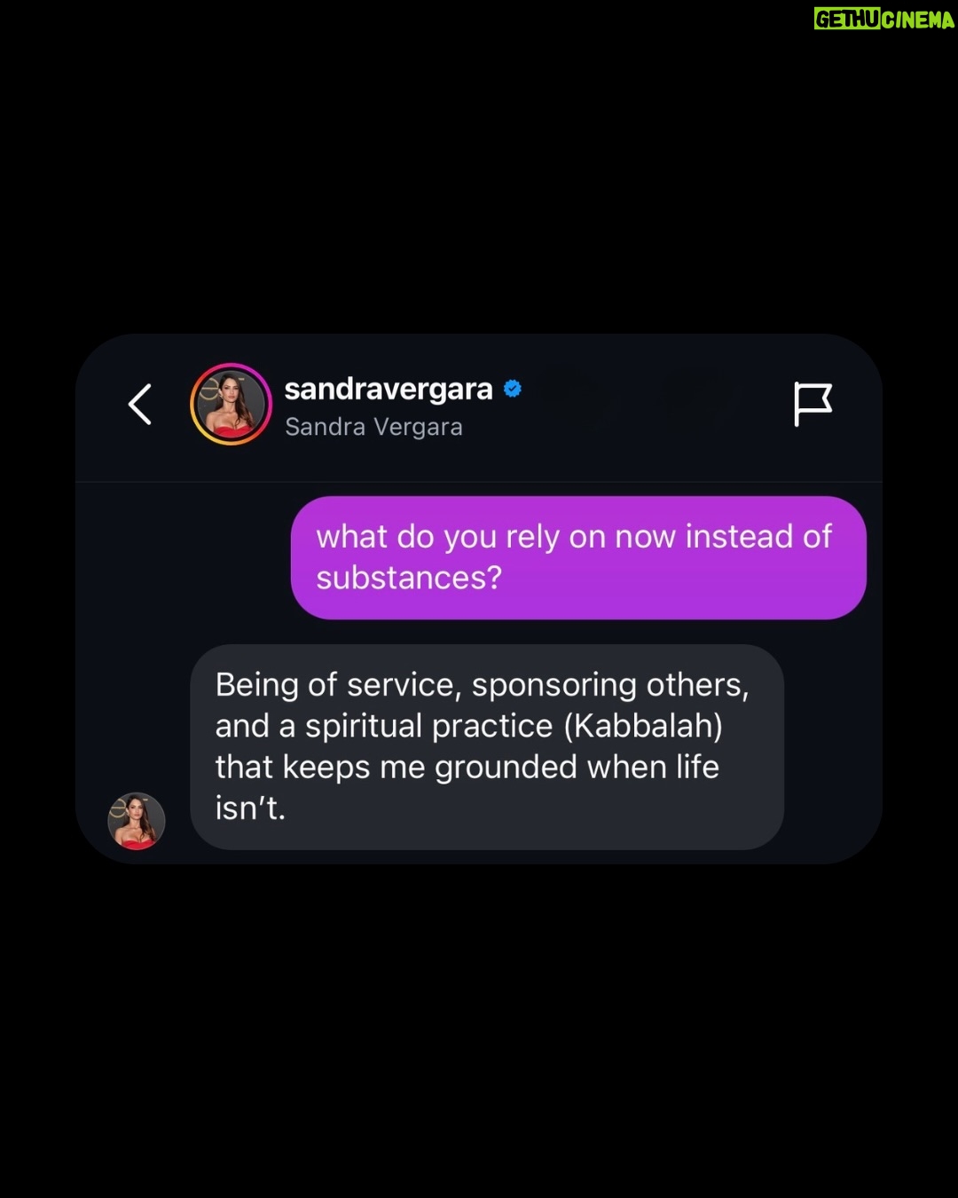 Sandra Vergara - 407 Likes - We DM’d Netflix star Sandra Vergara.

Here’s what she shared on addiction, sobriety   recovery.

No hype. No preaching. Just truth.

Which answer landed with you?

🤍

More conversations like this coming.

#soberrenewal #addiction #sober
#addictionrecovery #sobriety