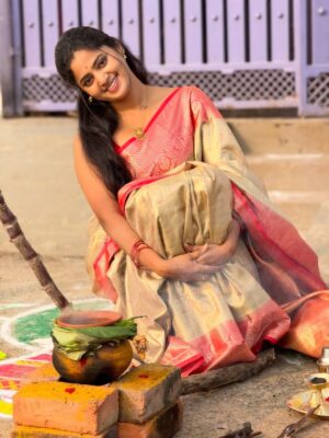 Sangeetha Kalyankumar Instagram - Wishing you a Pongal filled with positivity and new dreams.
May your hard work turn into golden moments this year.
Happy Pongal! 

#pongal