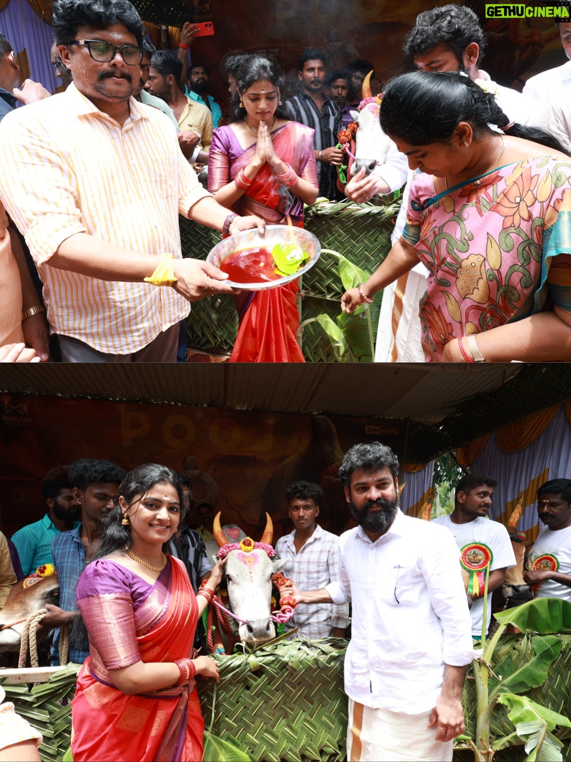 Sangeetha Kalyankumar - 100.8K Likes - I’m very happy to share that❤️😍I’m stepping into new beginnings #vadam  #moviepoojai
Hero @vimalactoroffl I’m very blessed to work with u sir ❤️
Director @kentheran03 thanks for this wonderful opportunity ❤️
Production @masani_pictures Thanks a lot ❤️

#vadam #vadammoviepoojai 
#vimal #sangeethakalyan