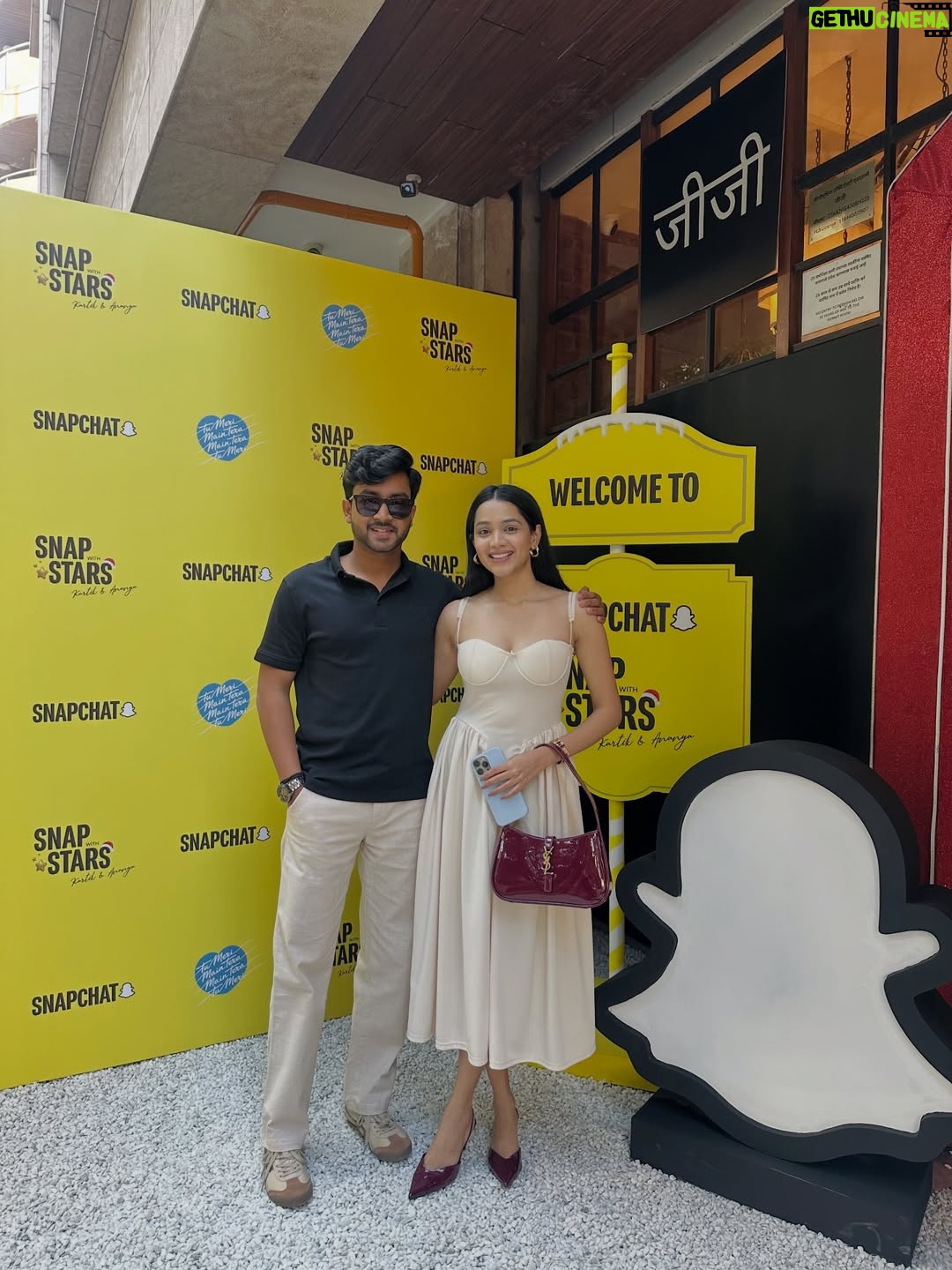 Sanika Bhoite - 159.5K Likes - Tu Meri Main Tera @kartikaaryan @ananyapanday love you guys🤍🫶🏻 #SnapWithStars 
.
Such an exclusive and special day with the Tu Meri Main Tera Main Tera Tu Meri team with @snapchat & @gm_talents_ 
.
#sanika_17 #photooftheday #photograohy #livingmybestlife #lifestyle #love #instagood #instagram #kartikaaryan #ananyapandey #pune #punekar #mumbai #mumbaikar