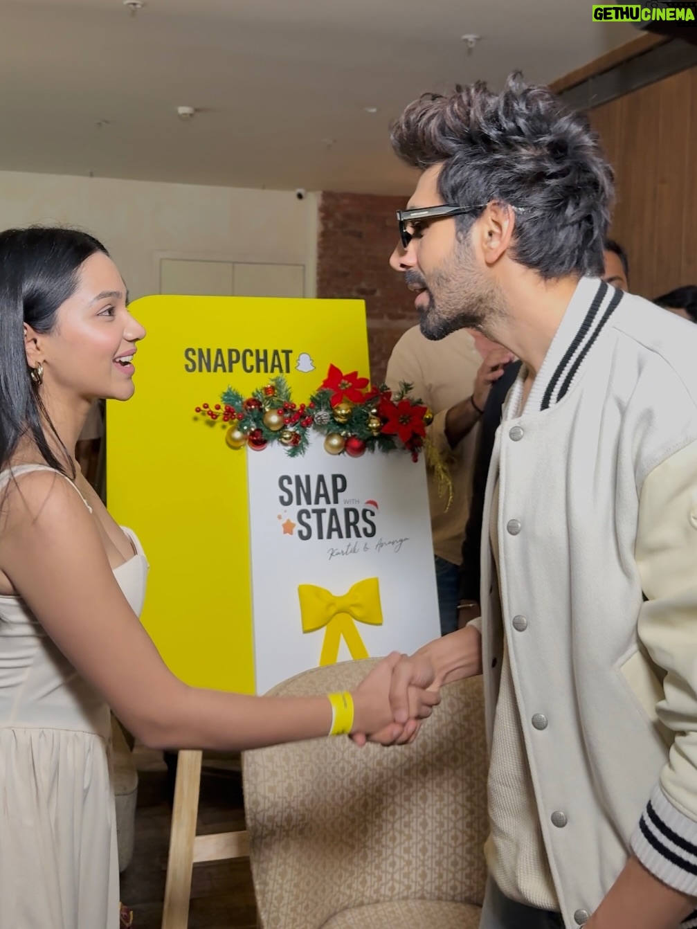 Sanika Bhoite - 159.5K Likes - Tu Meri Main Tera @kartikaaryan @ananyapanday love you guys🤍🫶🏻 #SnapWithStars 
.
Such an exclusive and special day with the Tu Meri Main Tera Main Tera Tu Meri team with @snapchat & @gm_talents_ 
.
#sanika_17 #photooftheday #photograohy #livingmybestlife #lifestyle #love #instagood #instagram #kartikaaryan #ananyapandey #pune #punekar #mumbai #mumbaikar