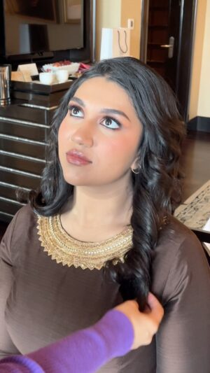 Sanvi Sudeep Instagram - the gorgeous @sanvisudeepofficial 🤍

makeup @etherealbyk 
hair @ginihairandmakeup 

-
[soft glam, bridesmaid makeup, ethereal glam, soft curls, makeup artist, chennai artists]

#makeup #curls #hairstyle #bridesmaids #bridesmaidmakeup #chennaimakeupartist #chennaihairstylist #sudeep #kichasudeep #sanvisudeep #etherealbyk