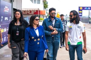 Sanvi Sudeep Instagram - Fuel. Fire. Fierce. That’s how Bengaluru races. 🔥🏎 #kichchaskingsbengaluru