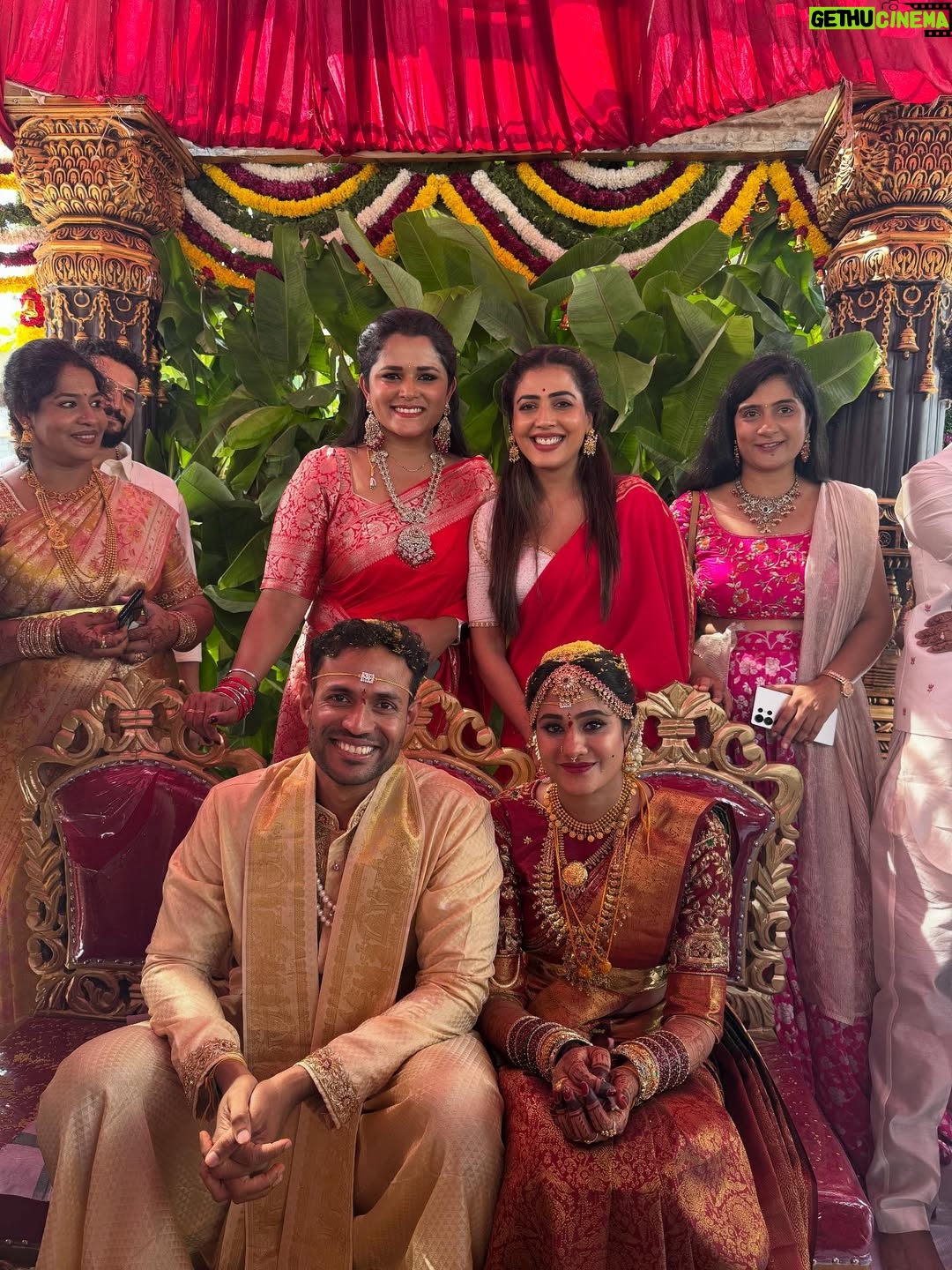 Sara Annaiah - 124.8K Likes - Watching you marry the love of your life was everything, Deepu 💫 You deserve all the happiness in the world — cheers to your forever love story 🥂💐

@deepthimanne_official ❤️🎊😘🧿

@evara_by_themystiquedesign 
@jewelkulture 

#BestFriendsWedding #SheSaidIDo #MyBestieGotMarried #ForeverAndAlways #WeddingVibes #LoveInTheAir #TheBigDay #WeddingSeason #CoupleGoals #HappilyEverAfter