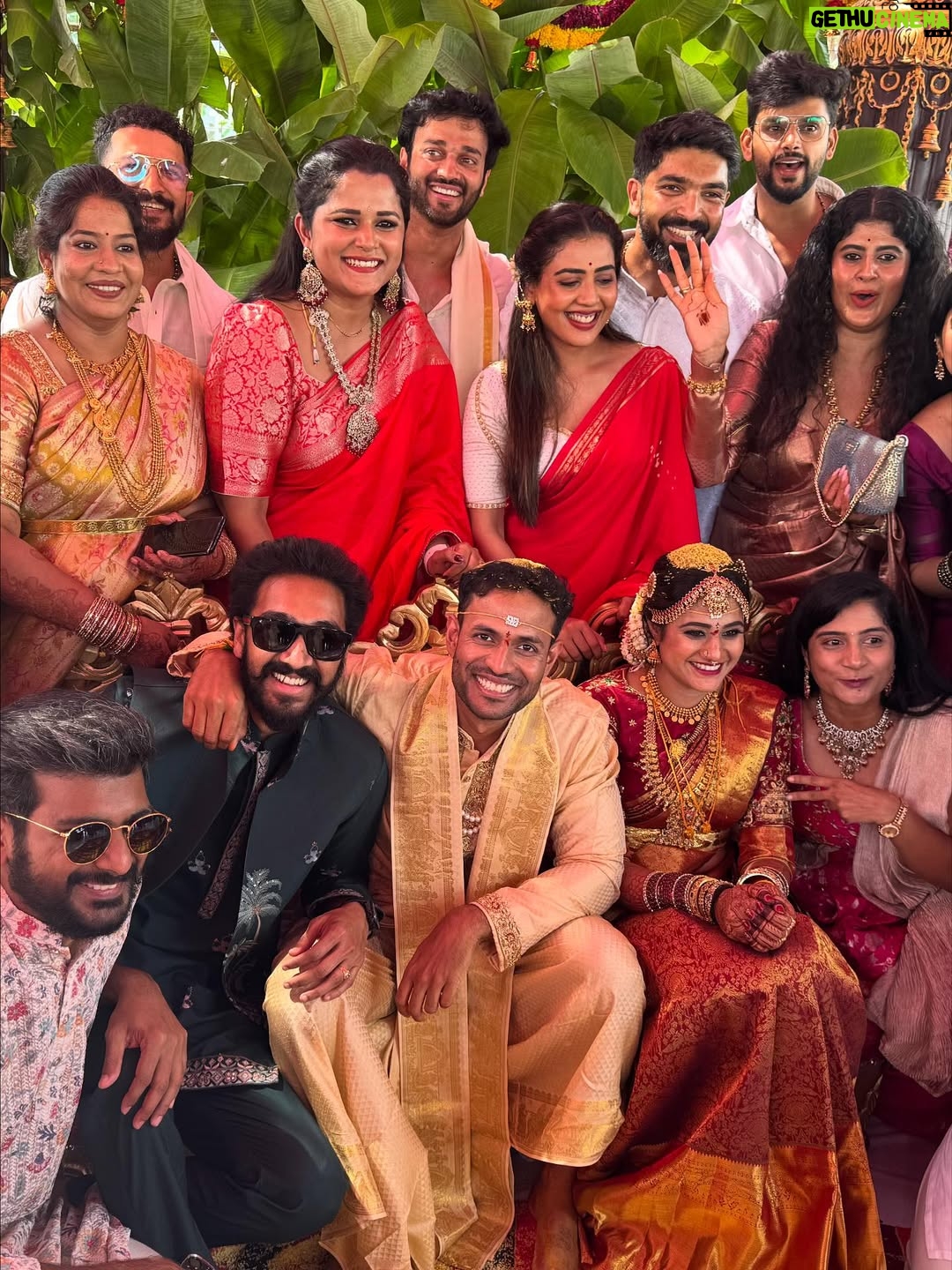 Sara Annaiah - 124.8K Likes - Watching you marry the love of your life was everything, Deepu 💫 You deserve all the happiness in the world — cheers to your forever love story 🥂💐

@deepthimanne_official ❤️🎊😘🧿

@evara_by_themystiquedesign 
@jewelkulture 

#BestFriendsWedding #SheSaidIDo #MyBestieGotMarried #ForeverAndAlways #WeddingVibes #LoveInTheAir #TheBigDay #WeddingSeason #CoupleGoals #HappilyEverAfter
