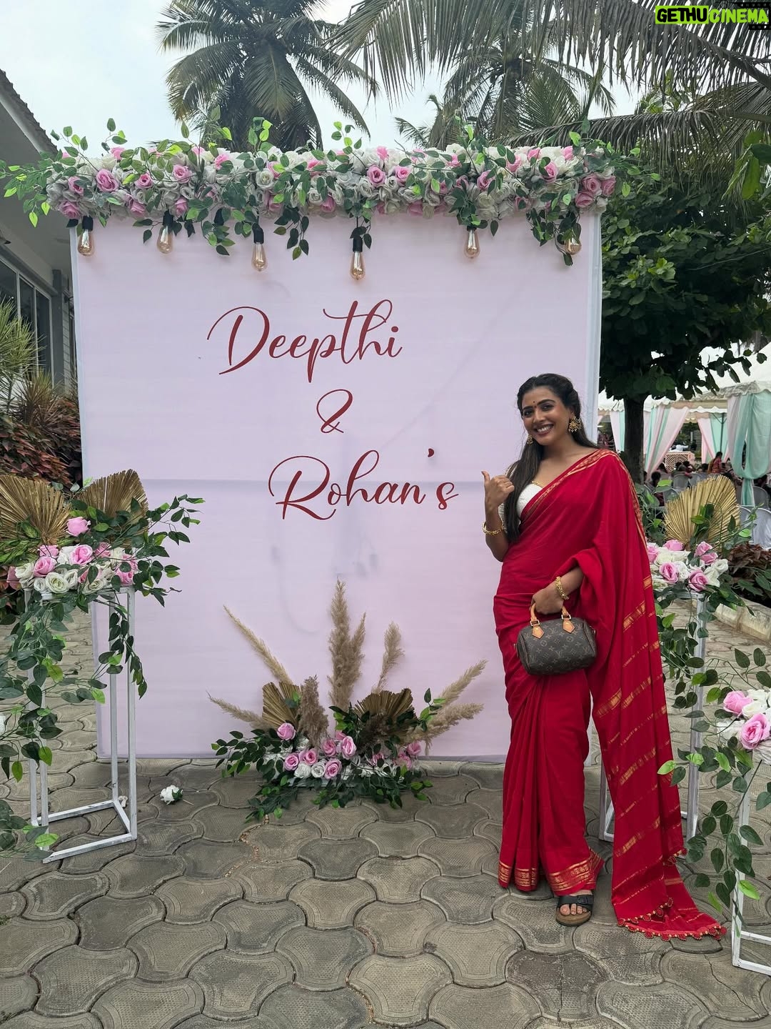 Sara Annaiah - 124.8K Likes - Watching you marry the love of your life was everything, Deepu 💫 You deserve all the happiness in the world — cheers to your forever love story 🥂💐

@deepthimanne_official ❤️🎊😘🧿

@evara_by_themystiquedesign 
@jewelkulture 

#BestFriendsWedding #SheSaidIDo #MyBestieGotMarried #ForeverAndAlways #WeddingVibes #LoveInTheAir #TheBigDay #WeddingSeason #CoupleGoals #HappilyEverAfter