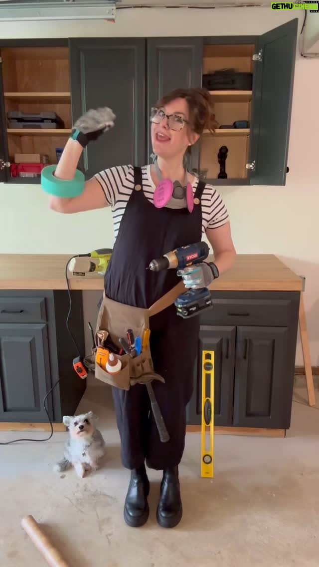 Sara Rue - 1.5K Likes - When your 12 year old asks to be your social media manager you say yes! (Shot and edited by Talulah with special guest Squirrel ) 😍#missyouforgotsomething #rueityourself #diy #garageredo #momreels #dogsofinstagram