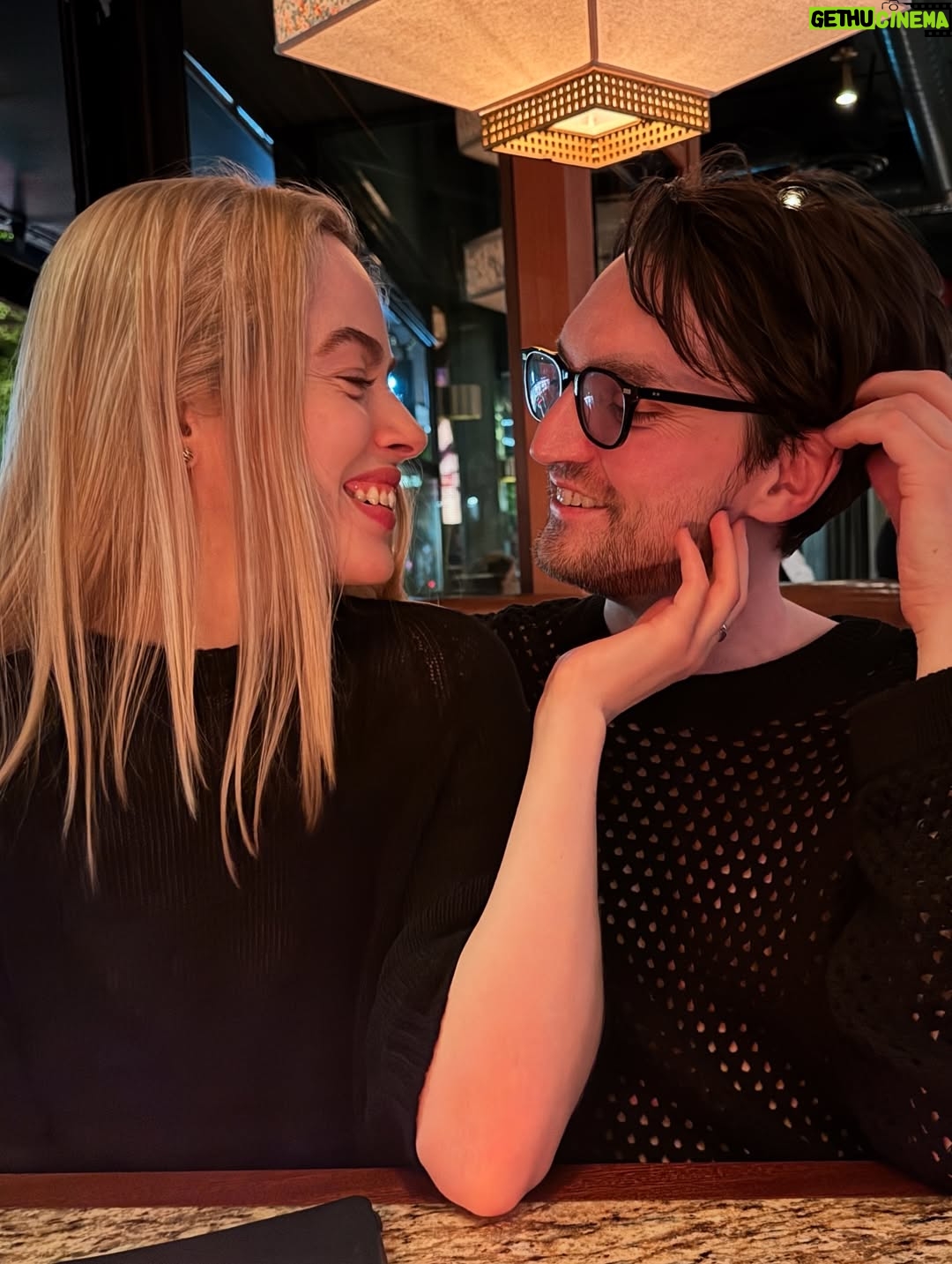 Sarah Dugdale - 8.4K Likes - Hey @richardsharmon it’s your birthday. I know today is about you but you being born is a gift I cherish every day. You are my favourite person and to quote a smart lady (me) “anything with you sounds like a good time to me”. You continue to prove me right. You’re it. I love you my sweet menace ❤️
P.S You’re really good at cooking scallops
