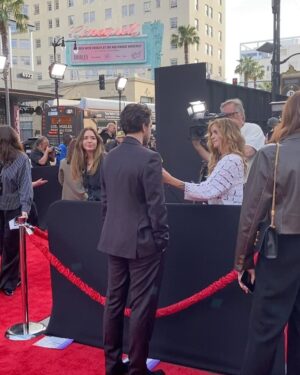Sarah Dugdale Instagram - Highly recommend getting to watch the love of your life premiere their movie in IMAX at the Chinese Theatre. You are a singular talent @richardsharmon and it’s high time people get to see your magic in IMAX. Getting to experience this night with you is something I’ll never forget ❤️ 

Stylist @stylebykimxo 
Hair @michaelduenas 
Makeup @tamah_krinsky 
Dress @bythenamesake 
Jewelry @pyrrhajewelry