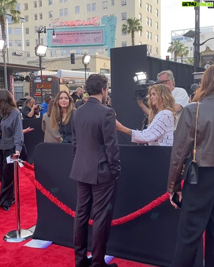 Sarah Dugdale - 9.2K Likes - Highly recommend getting to watch the love of your life premiere their movie in IMAX at the Chinese Theatre. You are a singular talent @richardsharmon and it’s high time people get to see your magic in IMAX. Getting to experience this night with you is something I’ll never forget ❤️ 

Stylist @stylebykimxo 
Hair @michaelduenas 
Makeup @tamah_krinsky 
Dress @bythenamesake 
Jewelry @pyrrhajewelry