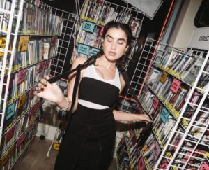 Sarah Yarkin Instagram - school spirits season 3 comes out in one week and this is what I looked like last night!!!!!!!!!!!!!!!!!!!!! 

I love you @collider and @vidiots