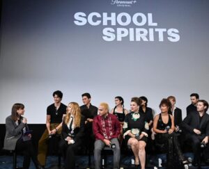 Sarah Yarkin Instagram - school spirits season 3 comes out in one week and this is what I looked like last night!!!!!!!!!!!!!!!!!!!!! 

I love you @collider and @vidiots