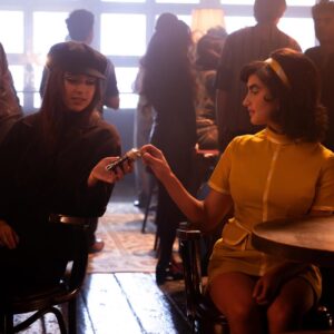 Sarah Yarkin Instagram - SEASON 3 of @schoolspirits IS OUT NOW ON @paramountplus !!!!!!!!!!!!!!!!!!!!!!!!!!!!!! FIRST THREE EPISODES!!!! LOOK AT CUTIE FEMME RHONDA!!! LOOK AT LIZZY MCALPINE!!!!!!!! 
ok enjoy
x