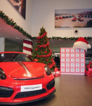 Saranya Nandakumar Instagram - Discovered the Christmas Lucky draw at @porschecentrekochi through their Instagram and had to experience it in person. 🎄

Loved walking into the festive setup, dropping my name in the bowl and checking out the Porsche lifestyle merchandise up close, such a fun little Christmas surprise moment. ✨

If you’re in Kochi, stop by @porschecentrekochi and @porscheindia, participate in the lucky draw and you might just take home some exclusive Porsche merchandise too🎁⛪