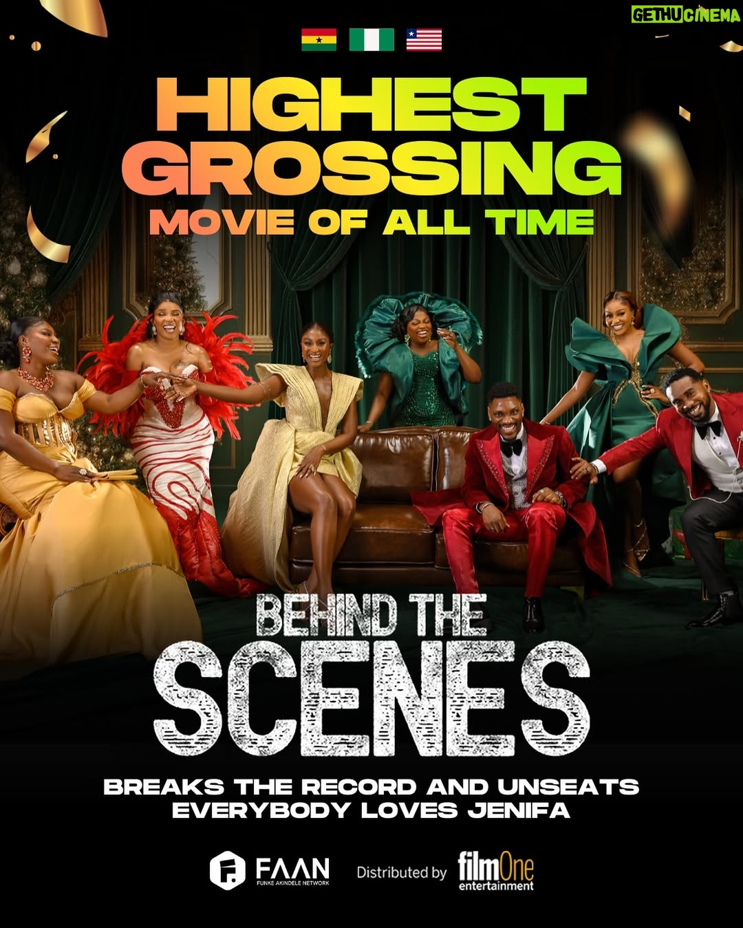 Scarlet Gomez - 36.4K Likes - ALL HAIL THE BOX OFFICE QUEEN🔥

Behind The Scenes has OFFICIALLY become the highest-grossing film of all time in West Africa.

We are beyond proud.
To every single person who bought a ticket, showed up, told a friend, and believed in this story …this win is because of YOU.

Thank you for making cinema history with us.

Behind The Scenes is showing in Cinemas Nationwide and in Cinemas in the UK, Canada and the United States.

Distributed by @filmoneng
